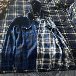 kids 15/16 Abercrombie hoodie flannel